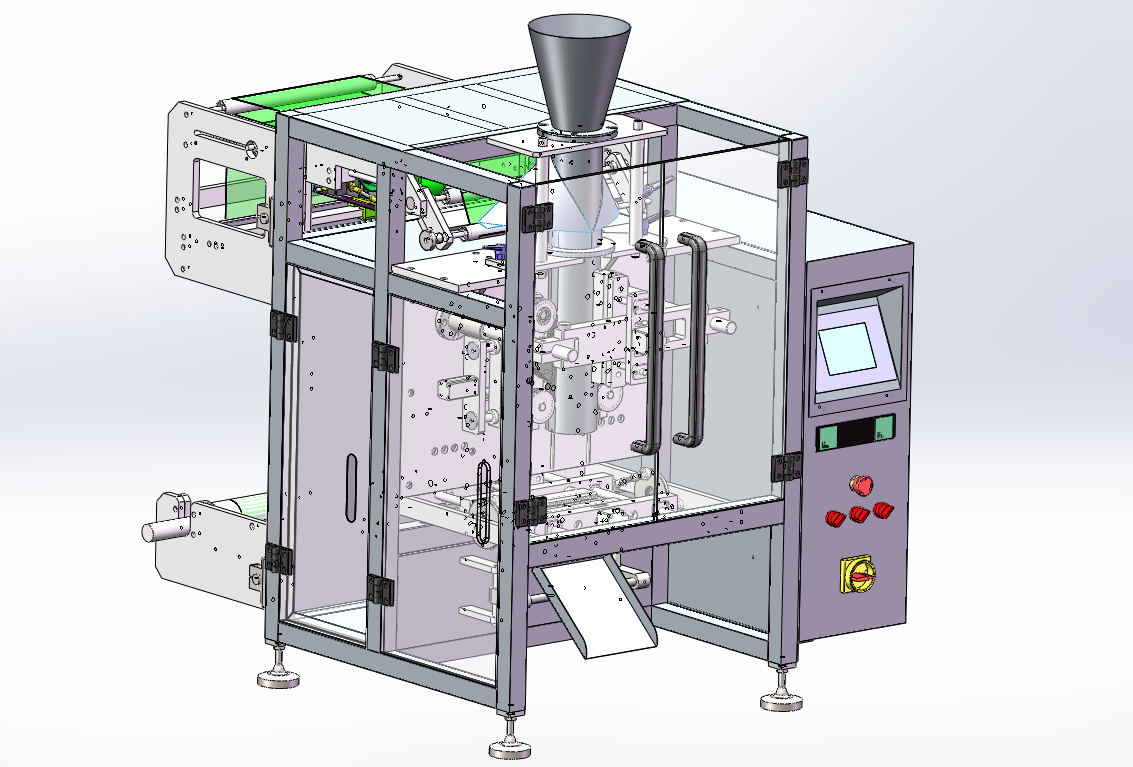 Packging and filling machine